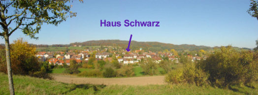 Haus Schwarz am nördlichen Ortsrand